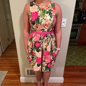Eliza J floral dress with belt